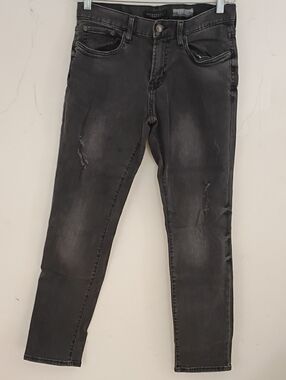 Aeropostale Men's Black Washed Skinny Jeans